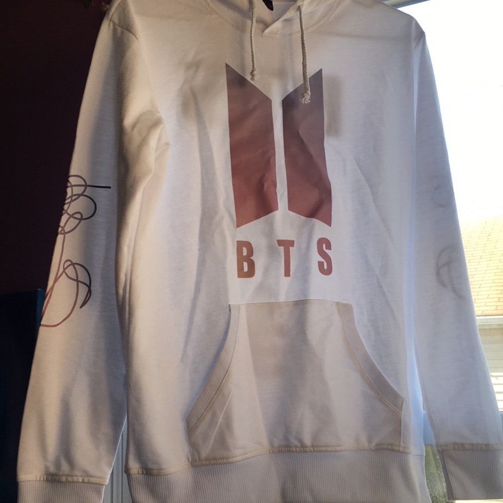 BTS White Hoodie